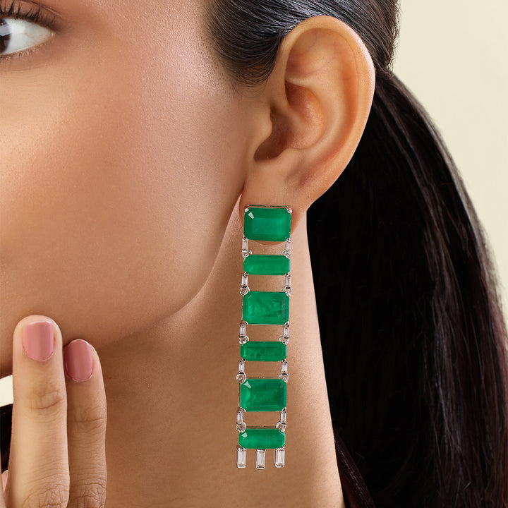 Lustra Emerald Hoops