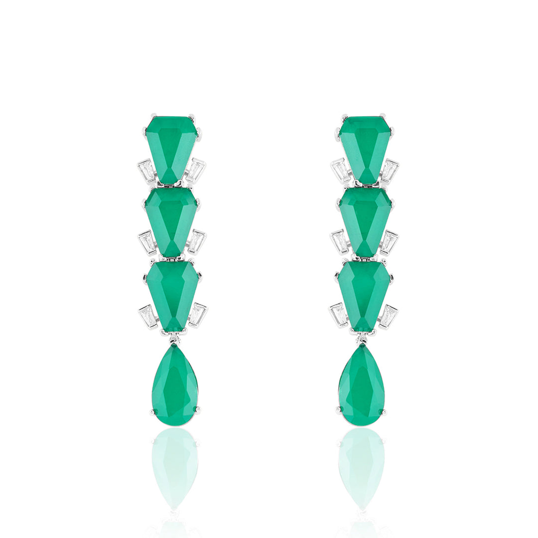 Metropole Emerald Danglers
