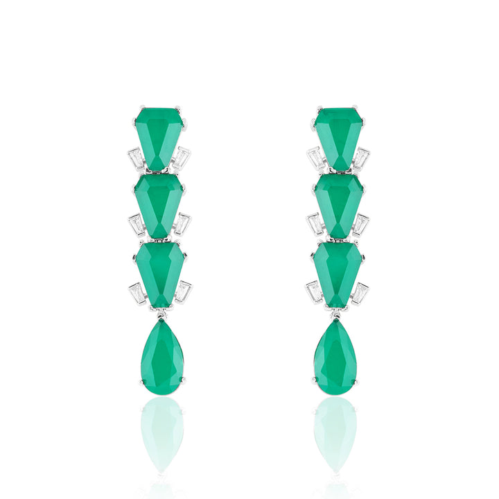 Metropole Emerald Danglers