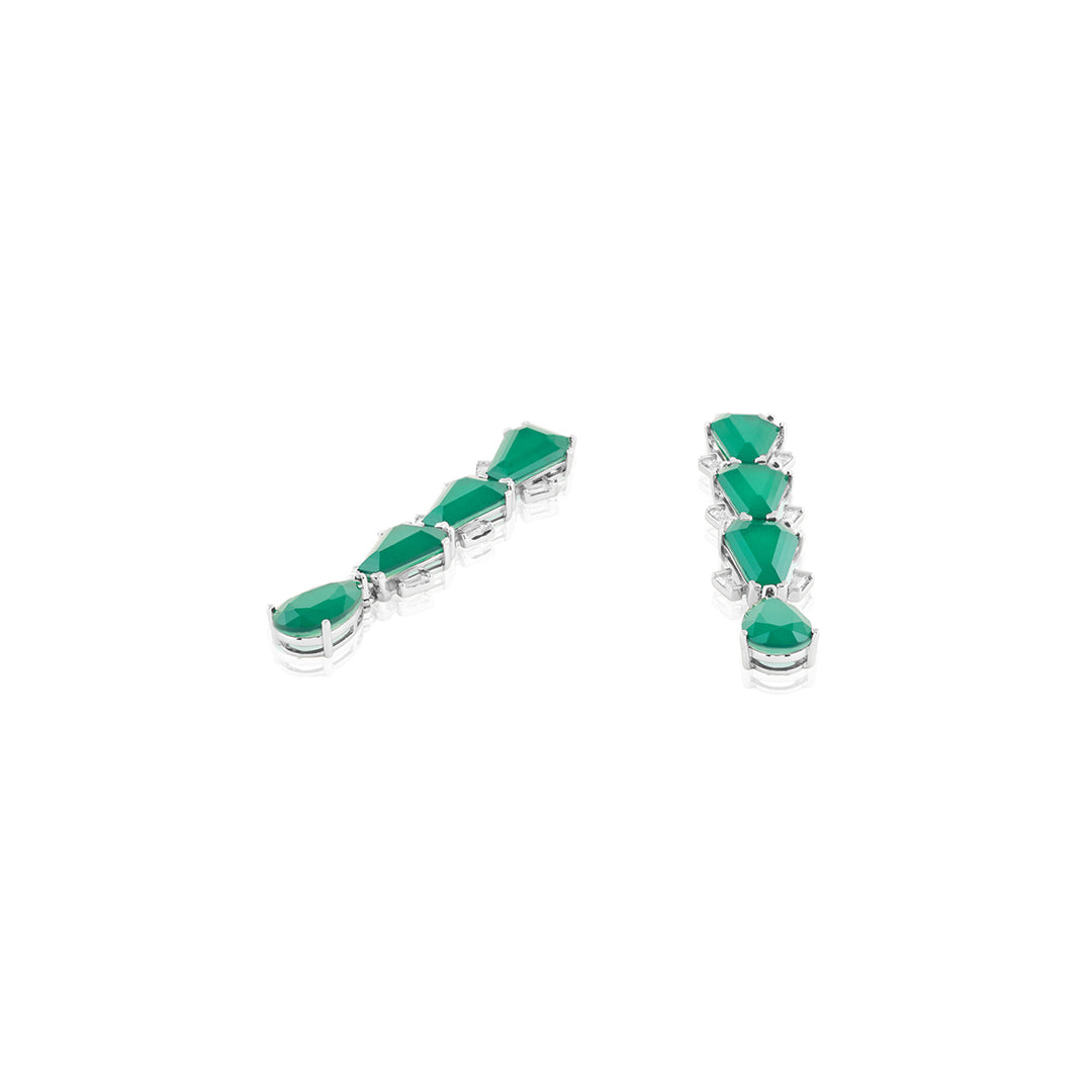 Metropole Emerald Danglers