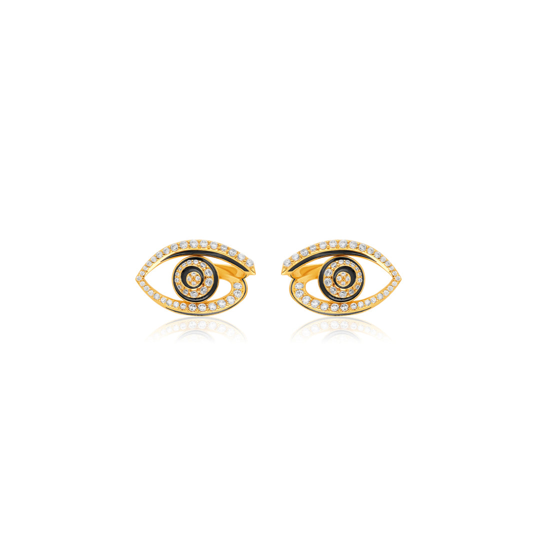 Somnia Eye Studs In 18Kt Gold Plated