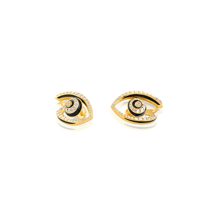Somnia Eye Studs In 18Kt Gold Plated