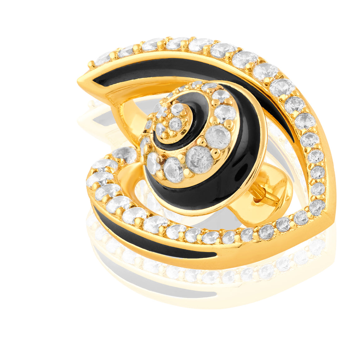 Somnia Eye Studs In 18Kt Gold Plated