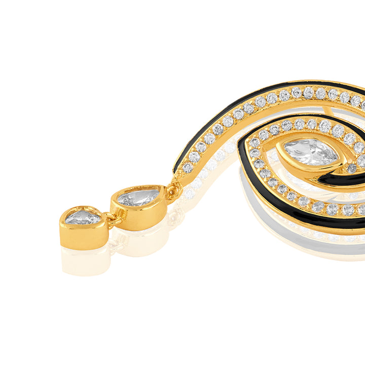 Dream Drip Studs In 18Kt Gold Plated