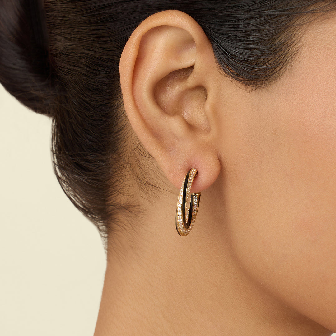 Notura Hoops In 18Kt Gold Plated