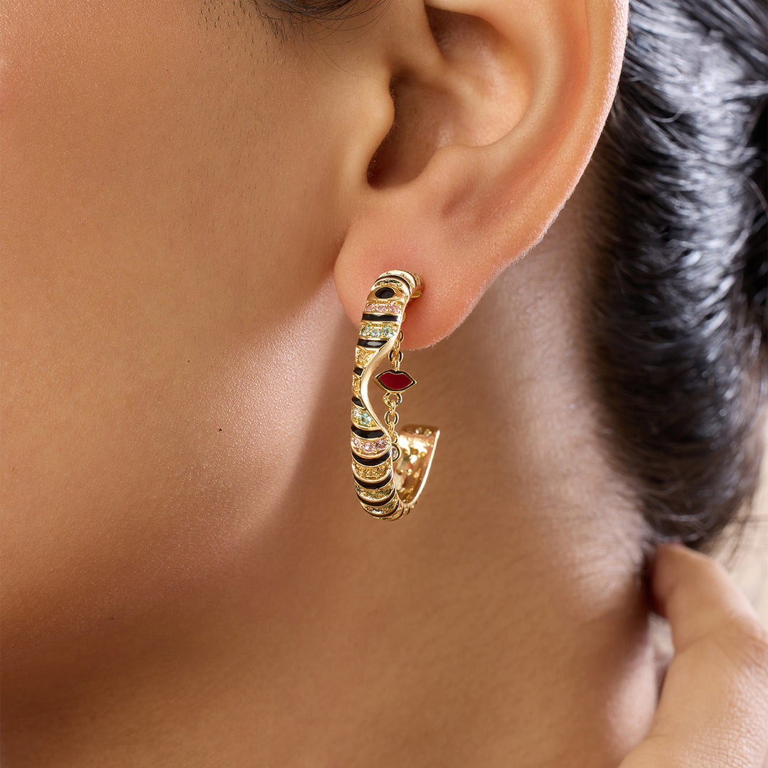 Illusia Statement Earrings In 18Kt Gold Plated