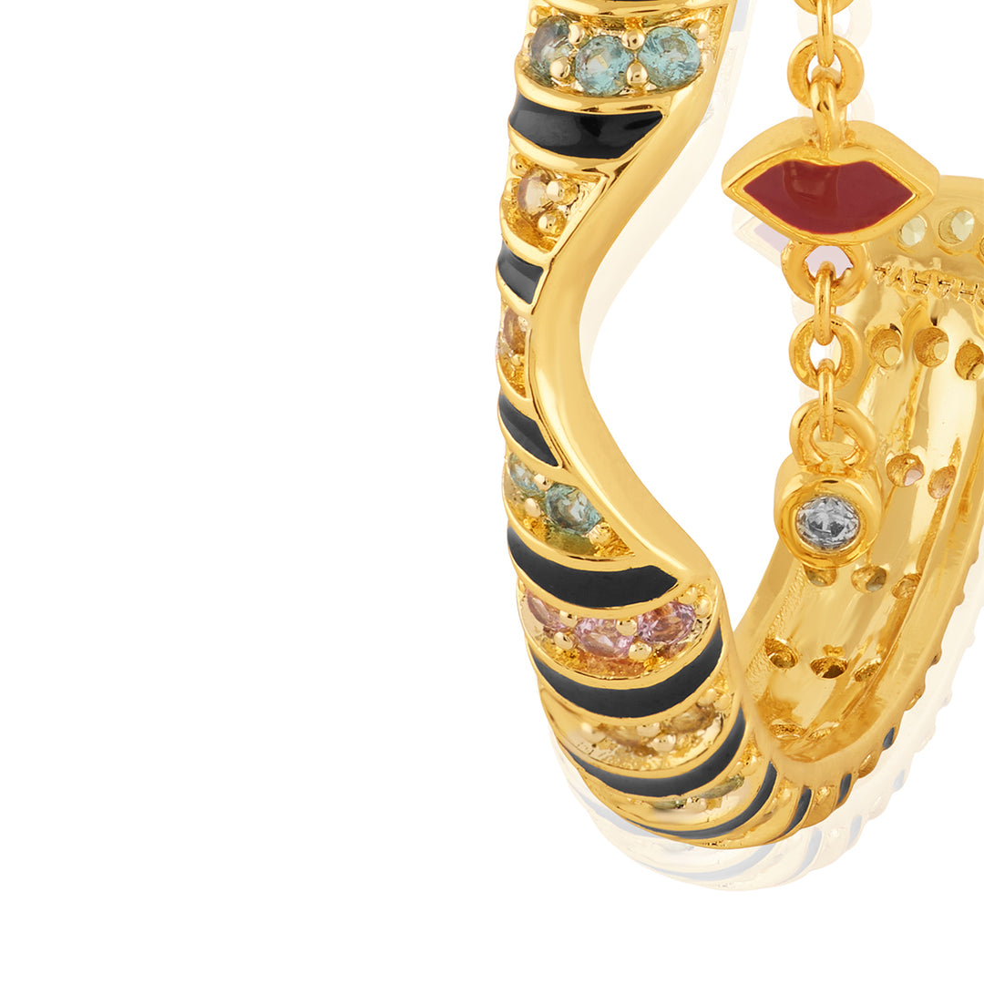 Illusia Statement Earrings In 18Kt Gold Plated