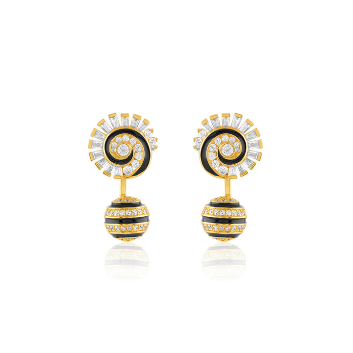 Fridae Danglers In 18Kt Gold Plated