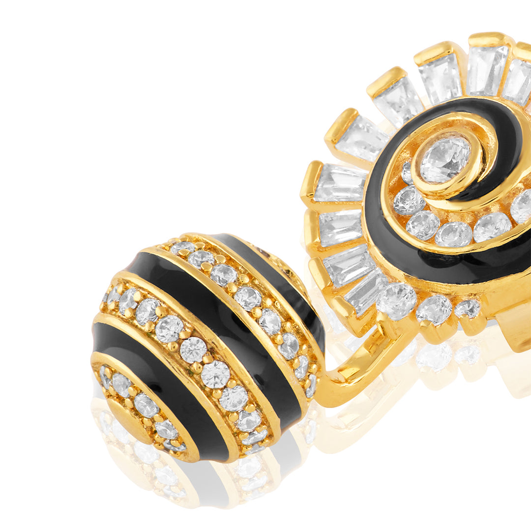 Fridae Danglers In 18Kt Gold Plated