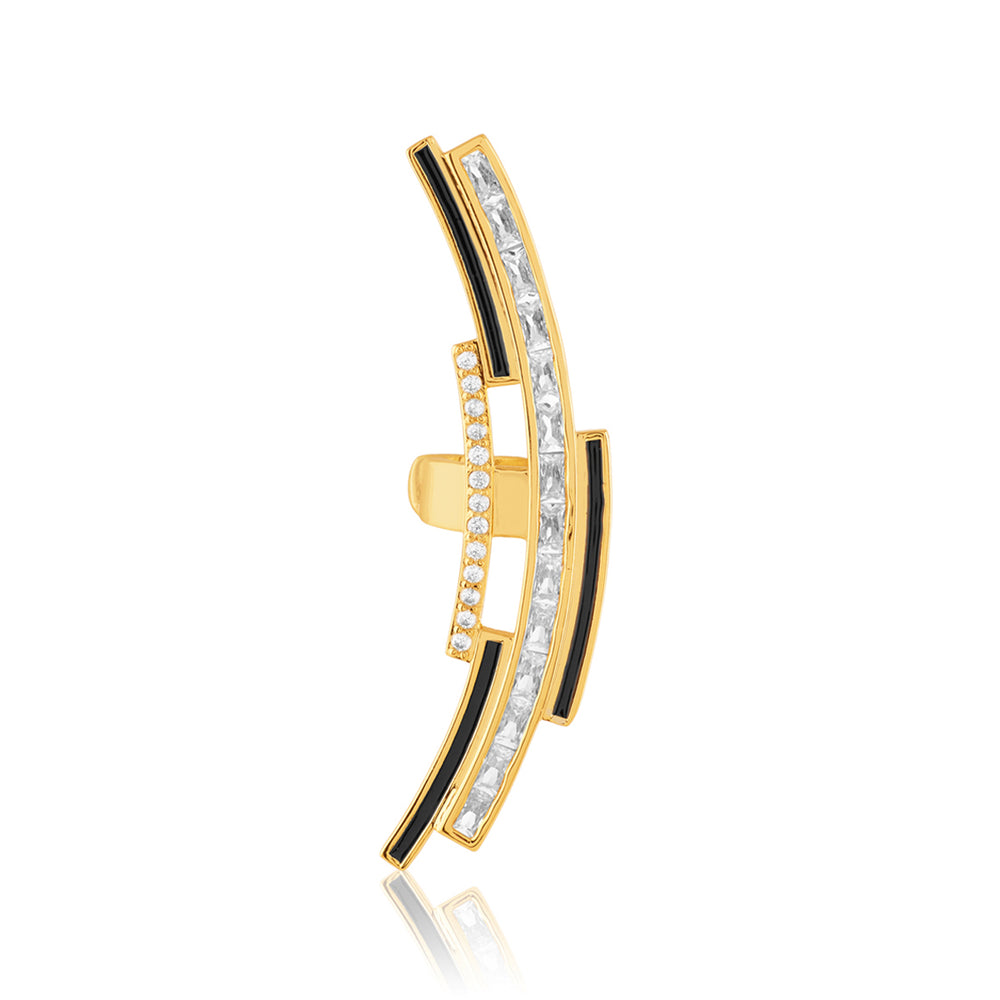 Mirova Ear Cuffs In 18Kt Gold Plated