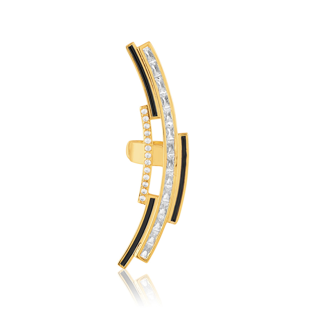 Mirova Ear Cuffs In 18Kt Gold Plated
