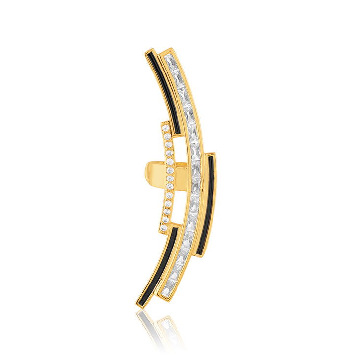 Mirova Ear Cuffs In 18Kt Gold Plated