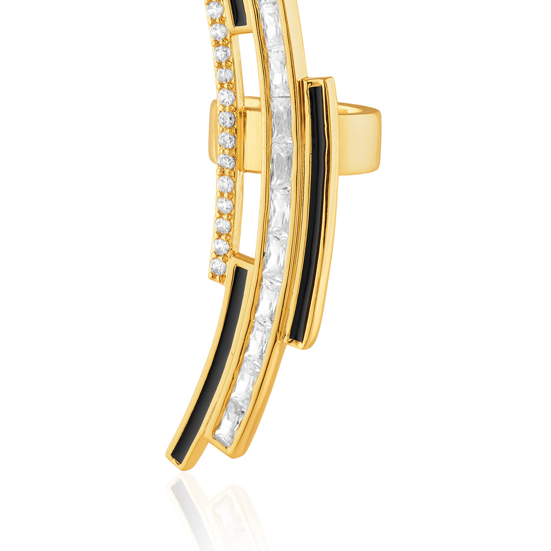 Mirova Ear Cuffs In 18Kt Gold Plated