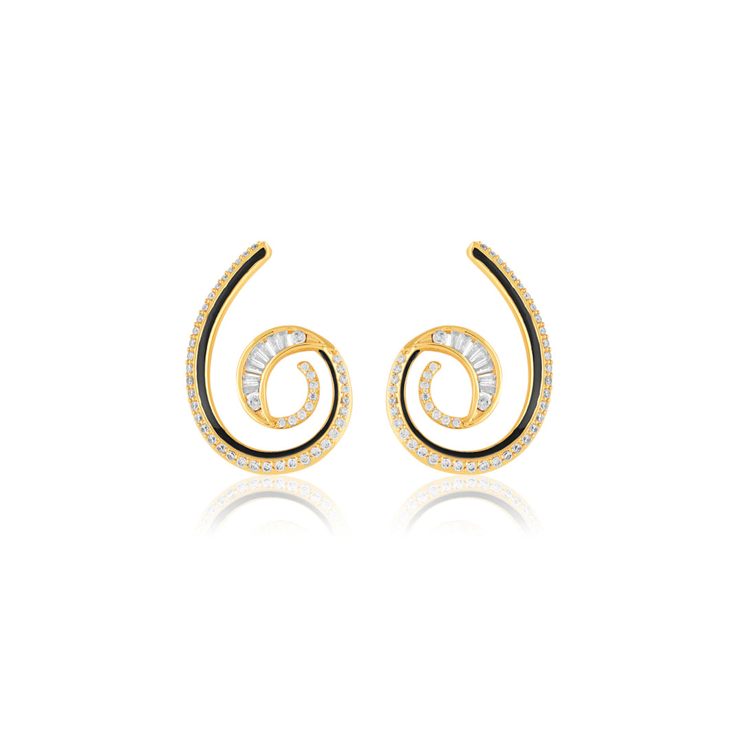 Surra Statement Hoops In 18Kt Gold Plated