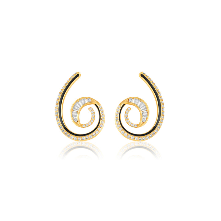 Surra Statement Hoops In 18Kt Gold Plated