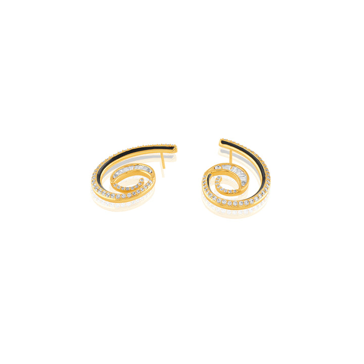Surra Statement Hoops In 18Kt Gold Plated