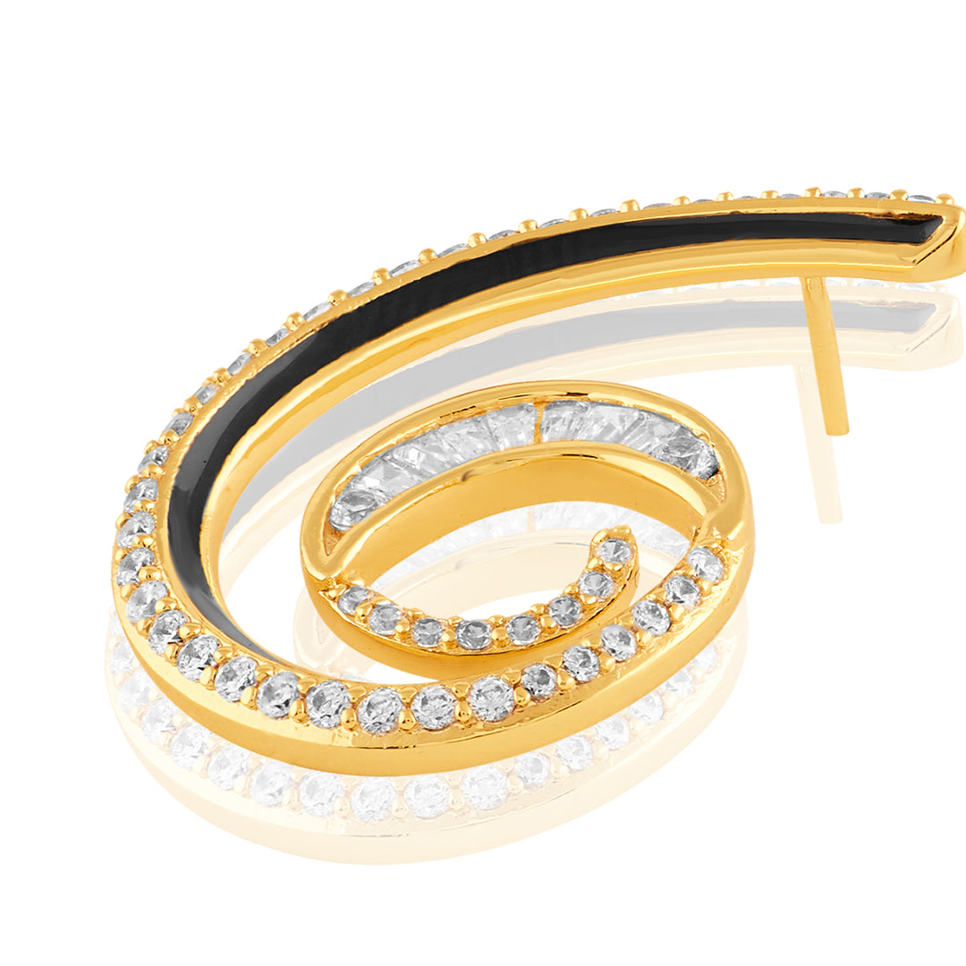 Surra Statement Hoops In 18Kt Gold Plated