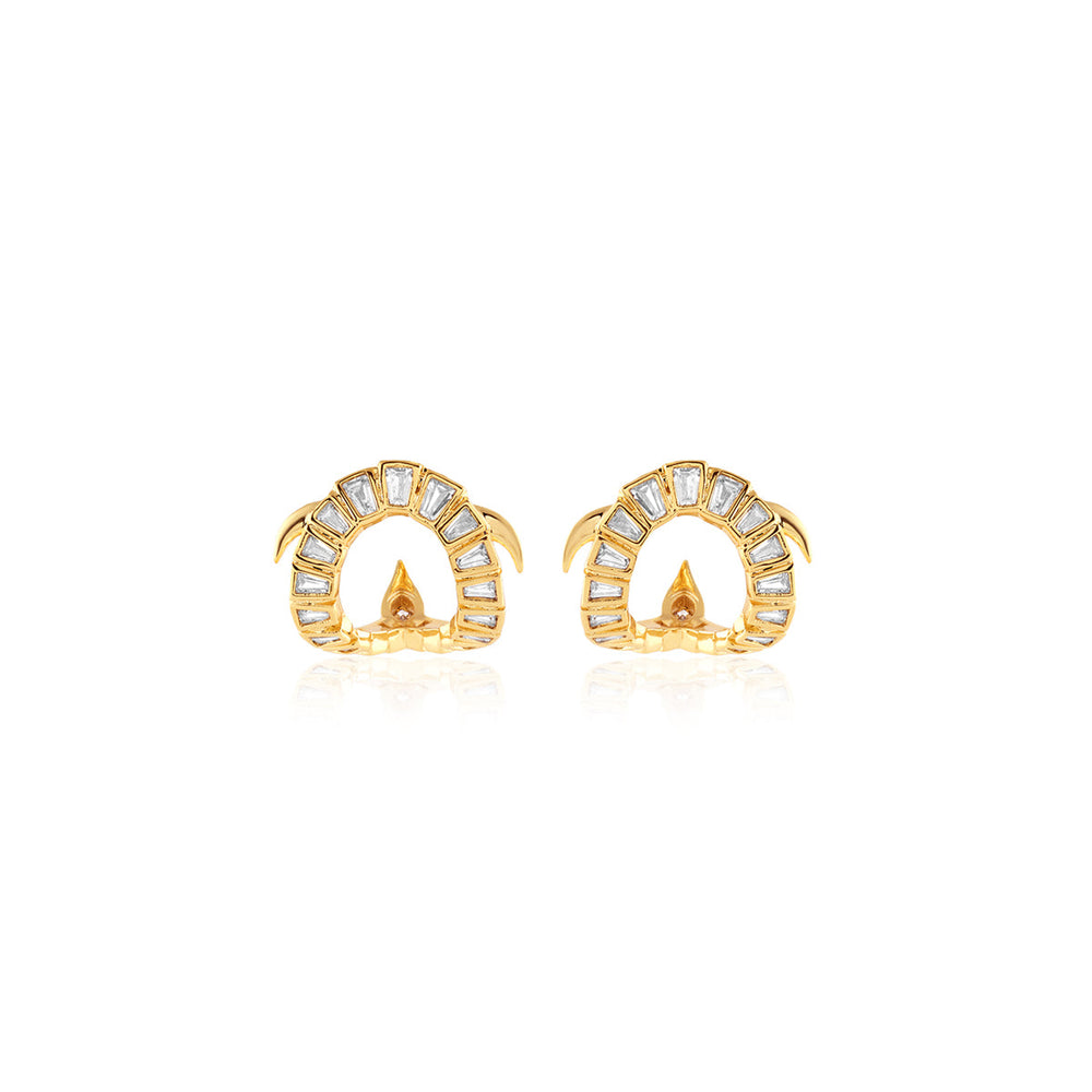 Kachua Zirconia Stud Earrings