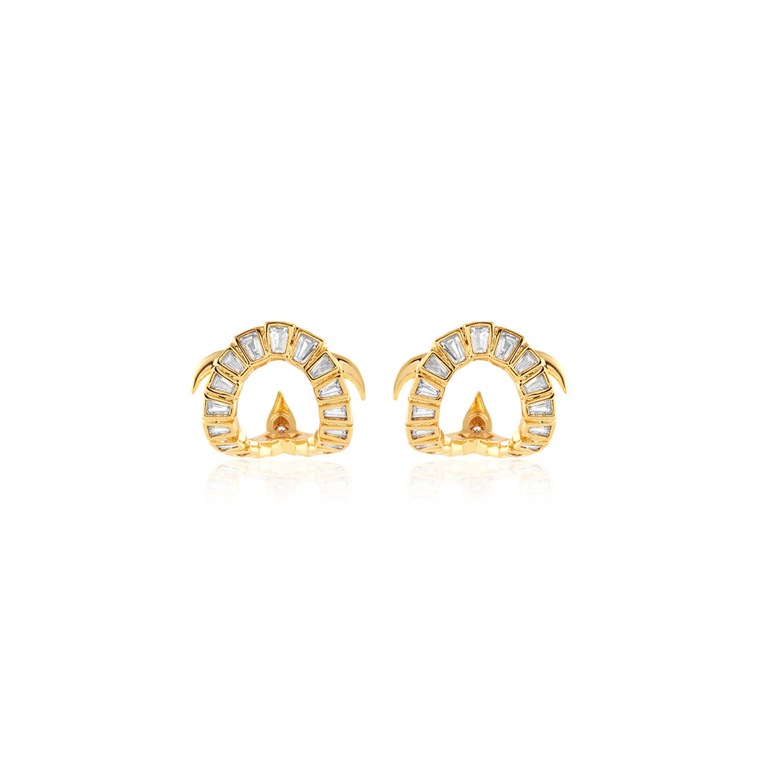 Kachua Zirconia Stud Earrings