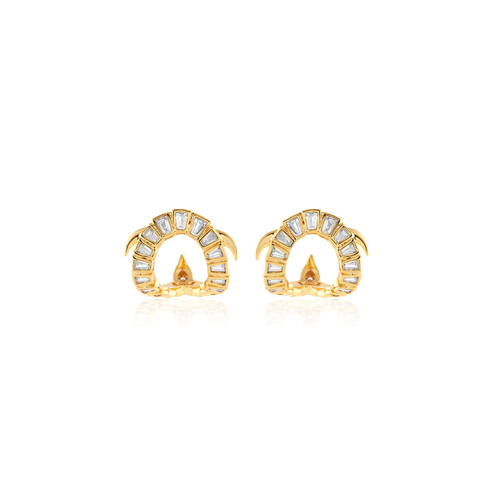 Kachua Zirconia Stud Earrings