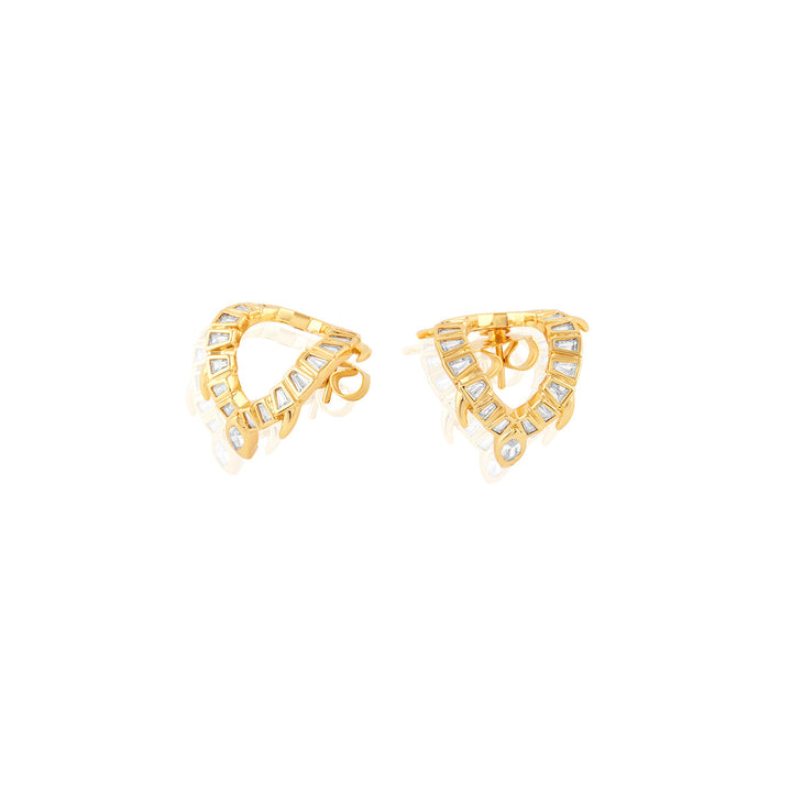 Kachua Zirconia Stud Earrings