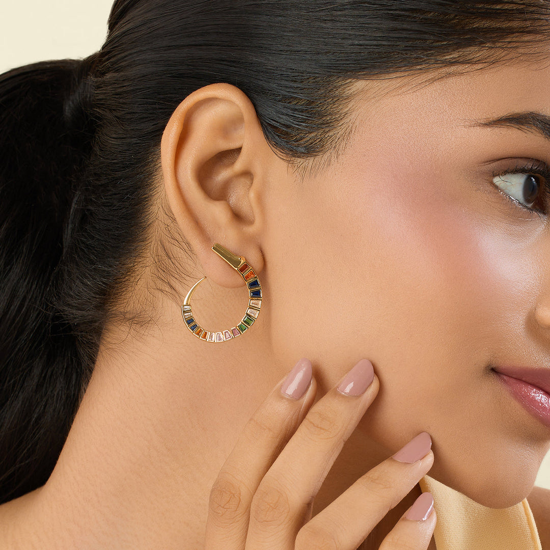 Sarpa Front Back Earrings