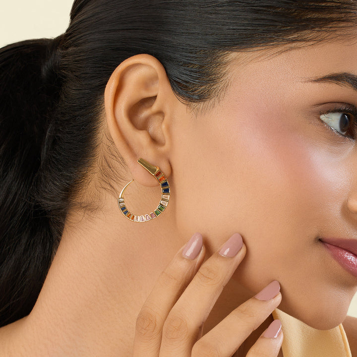 Sarpa Front Back Earrings