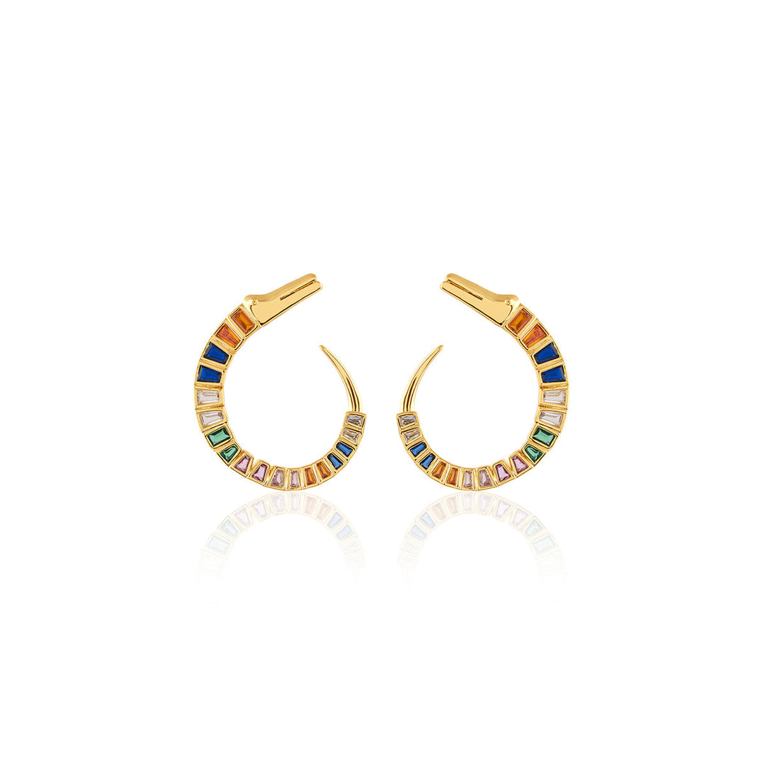 Sarpa Front Back Earrings