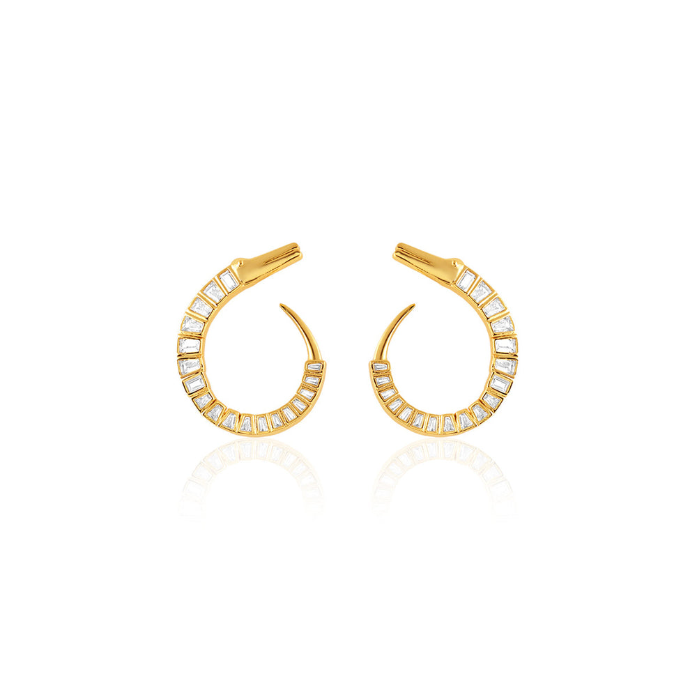 Axo Front Back Earrings