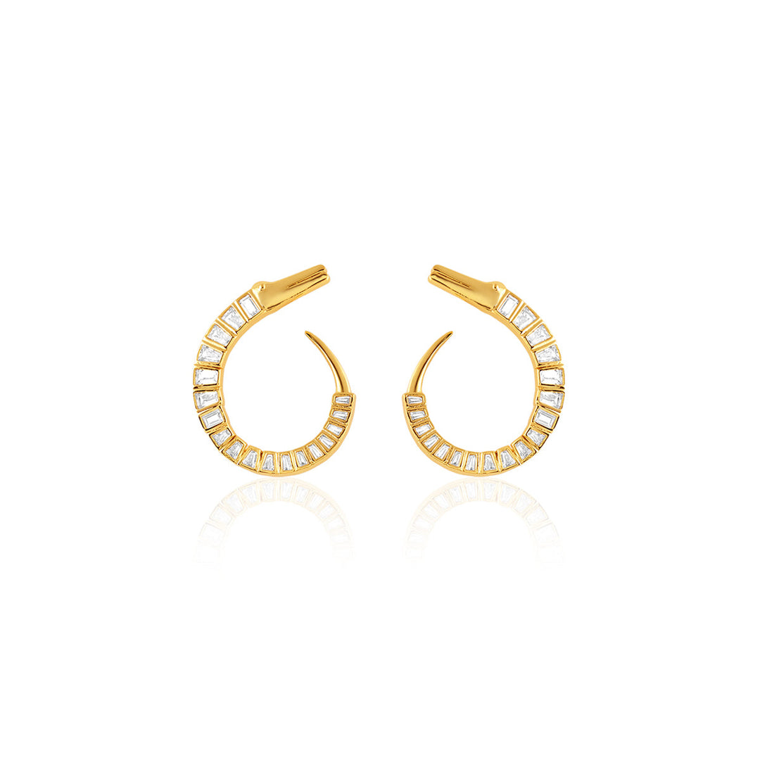 Axo Front Back Earrings