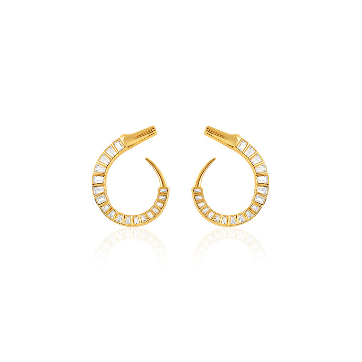 Axo Front Back Earrings