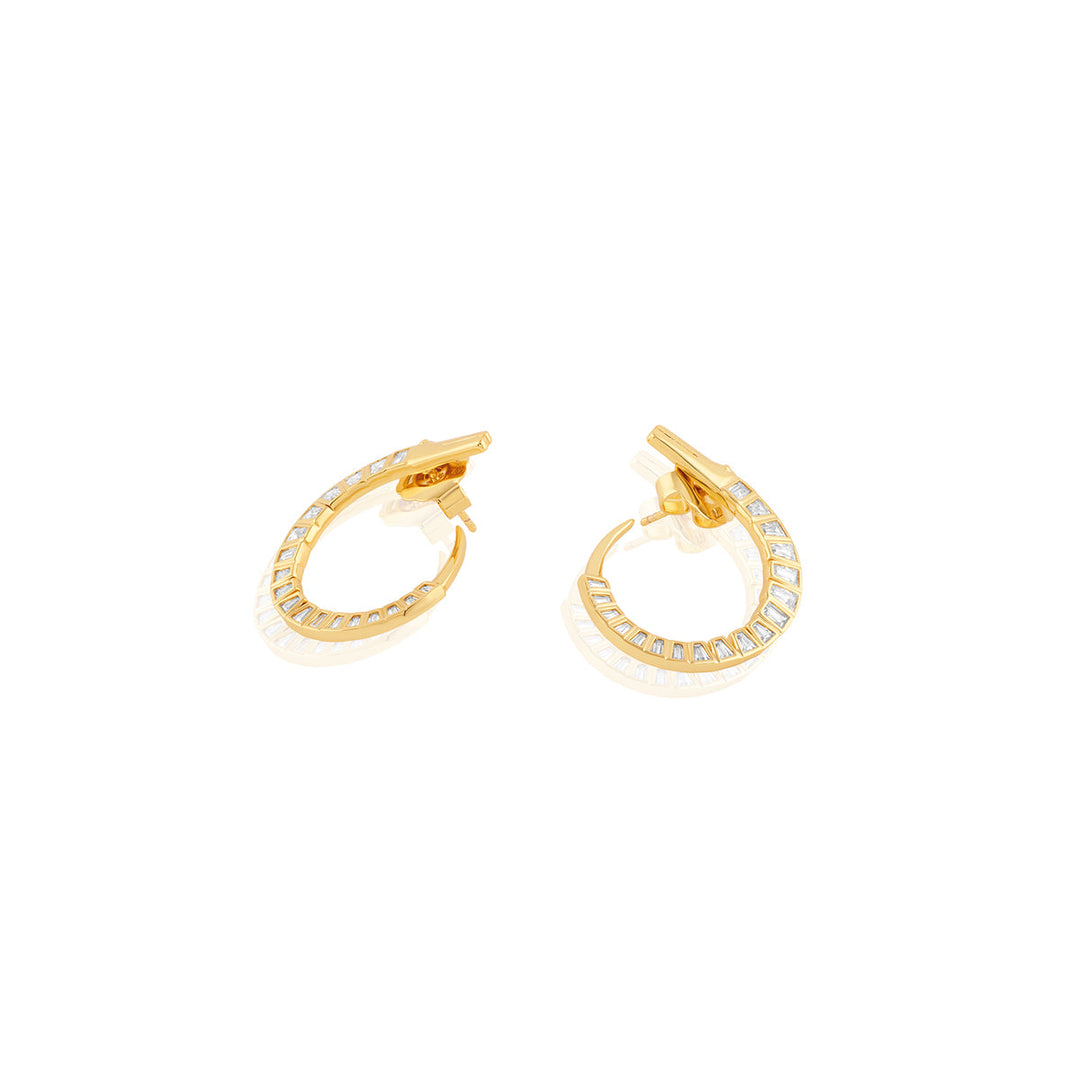 Axo Front Back Earrings