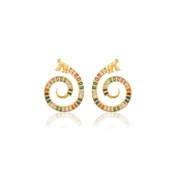 Vaanar Multi-coloured Statement Earrings