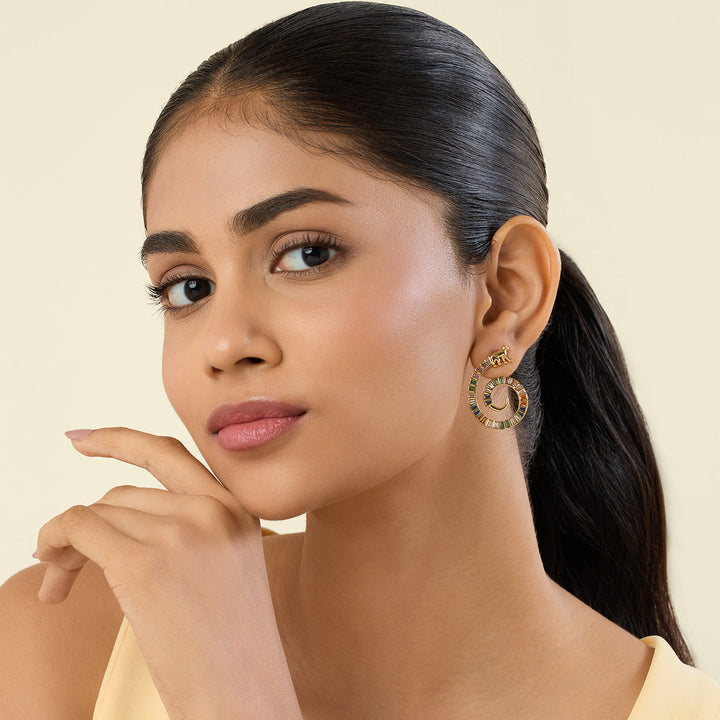Vaanar Multi-coloured Statement Earrings