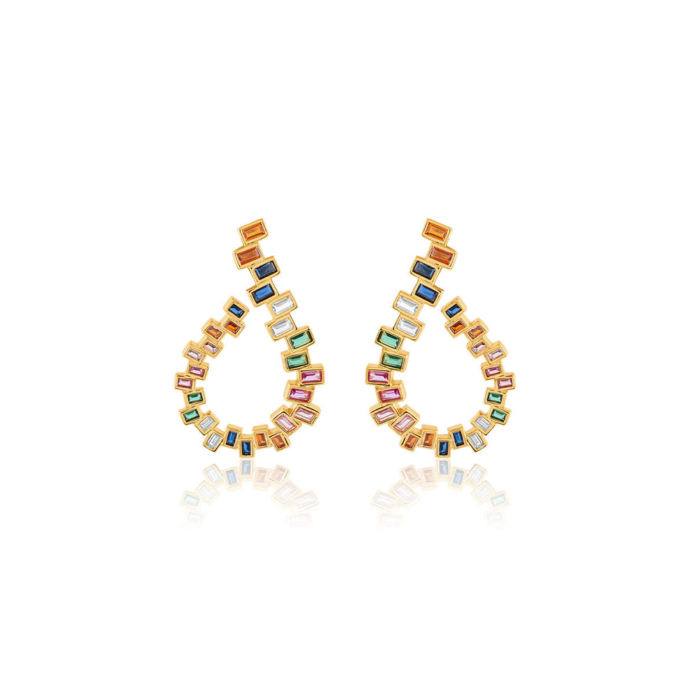 Naagin Front Back Earrings