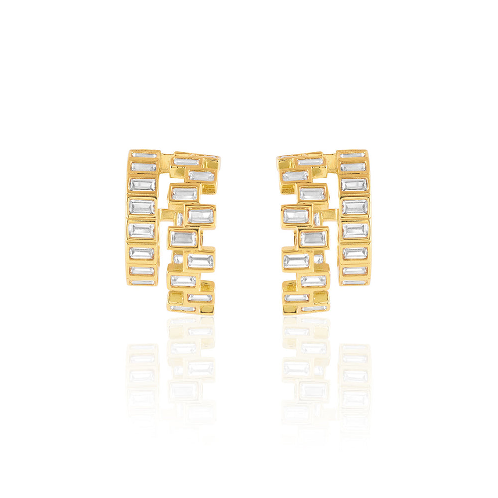 Pavi Double Hoops