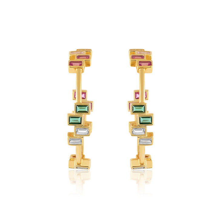 Leel Multi-coloured Hoop Earrings
