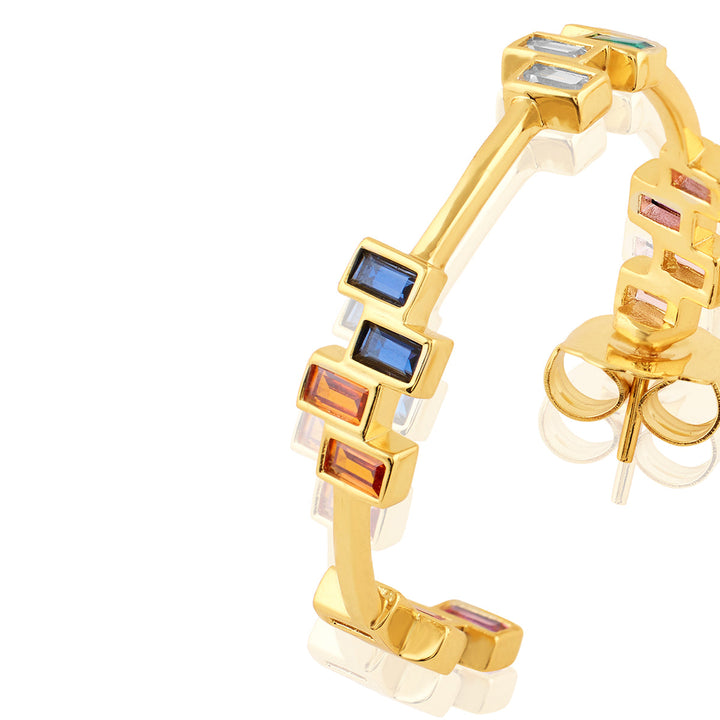 Leel Multi-coloured Hoop Earrings