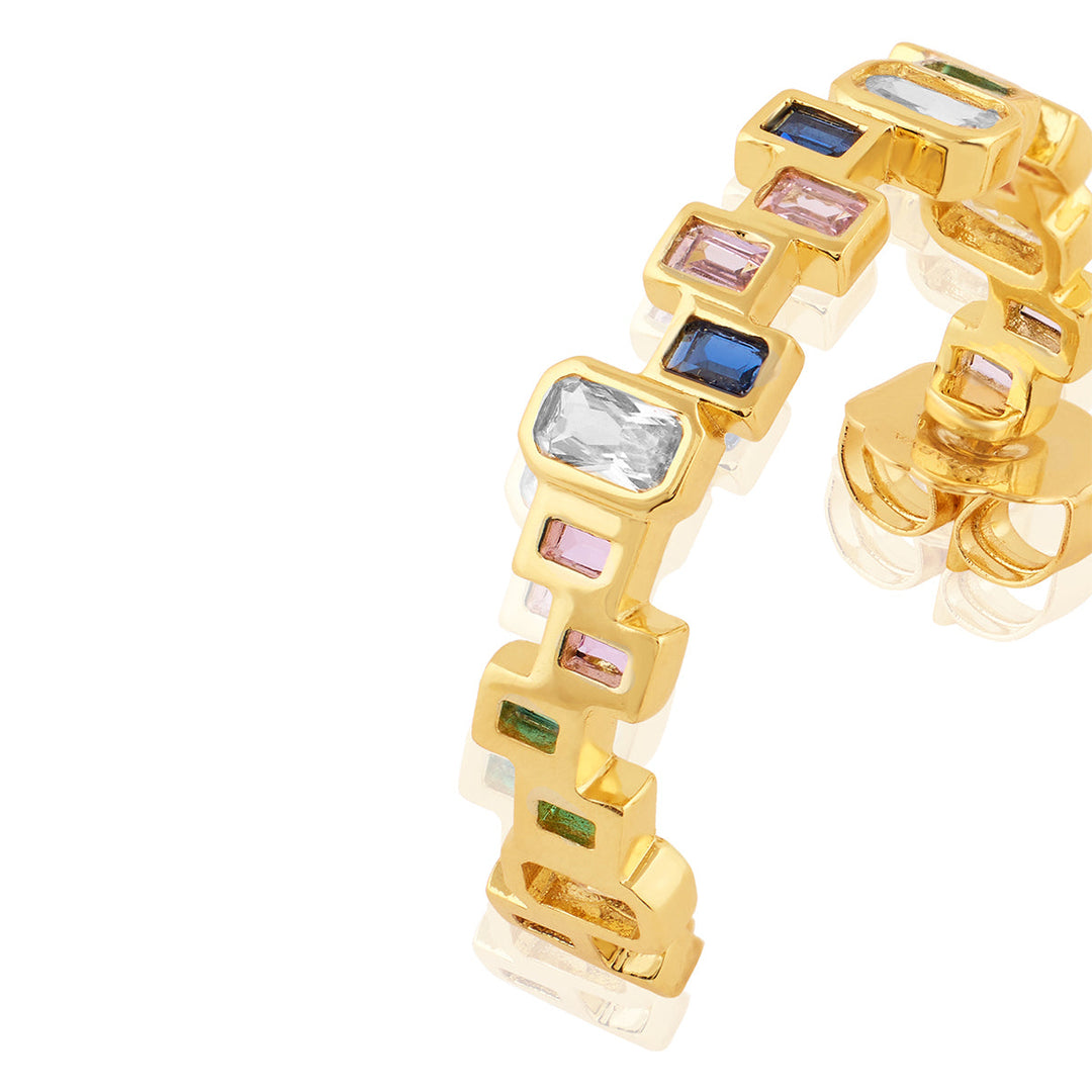 Rasa Multi-coloured Hoop Earrings