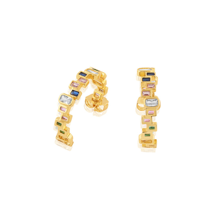 Rasa Multi-coloured Hoop Earrings