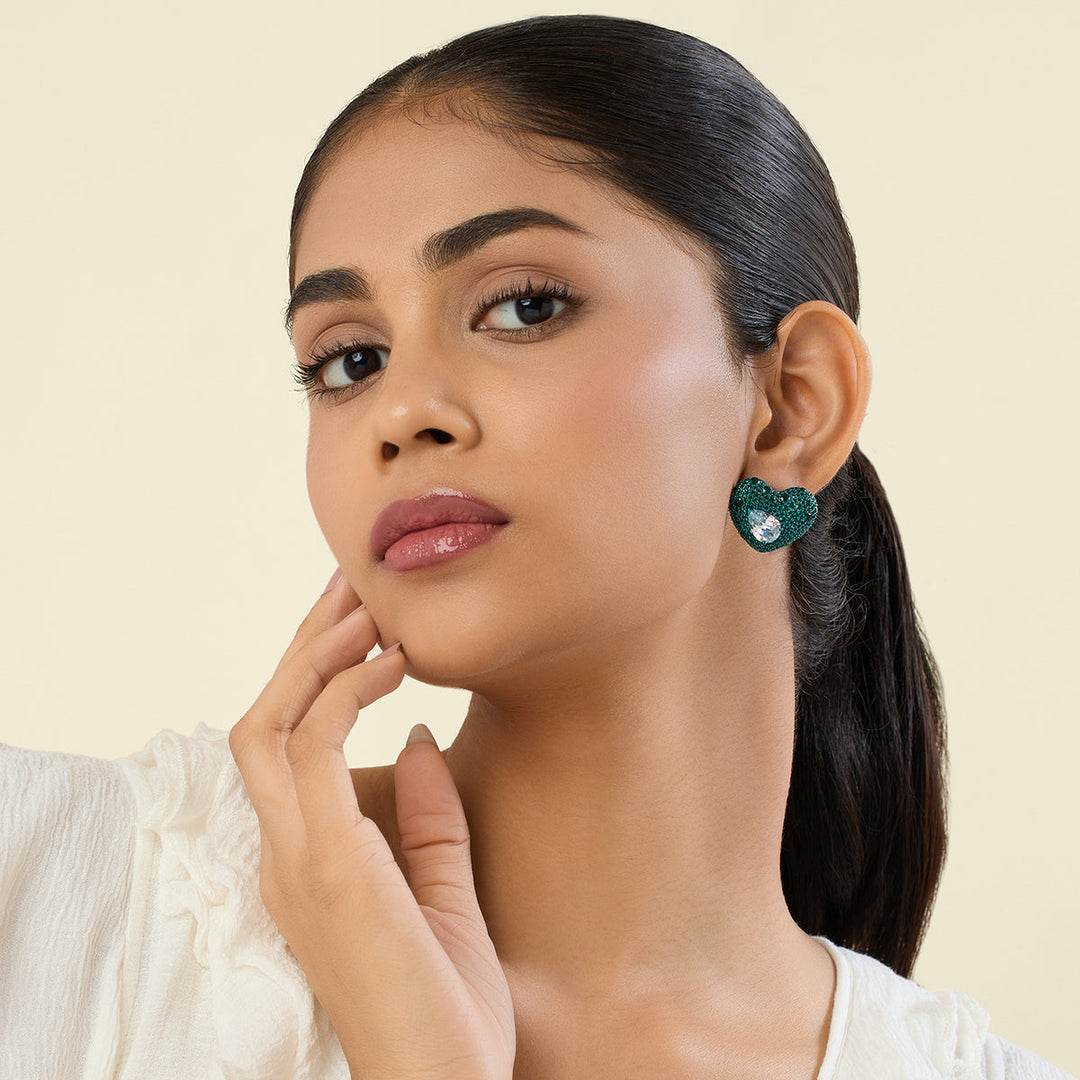 Aurelia Emerald Stud Earrings