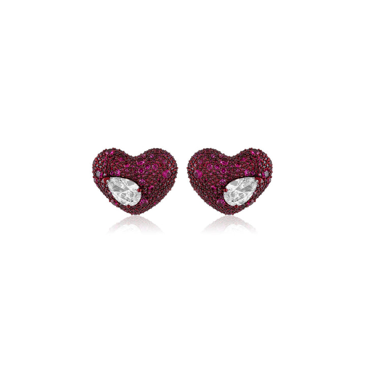 Celeste Ruby Stud Earrings