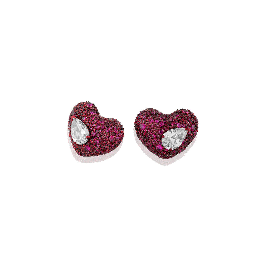 Celeste Ruby Stud Earrings