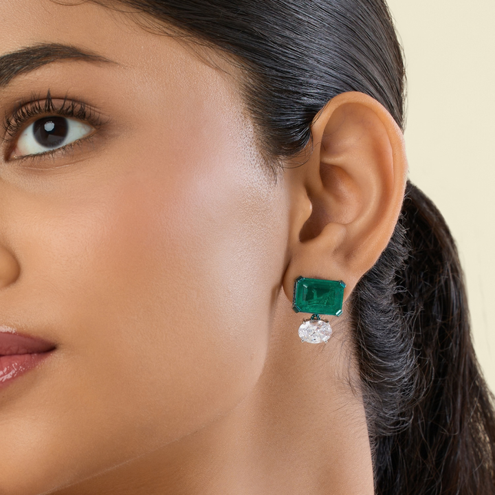 Noire Emerald Earrings