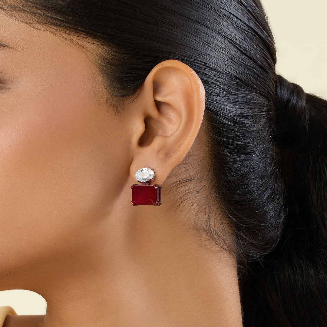 Vivienne Ruby Earrings