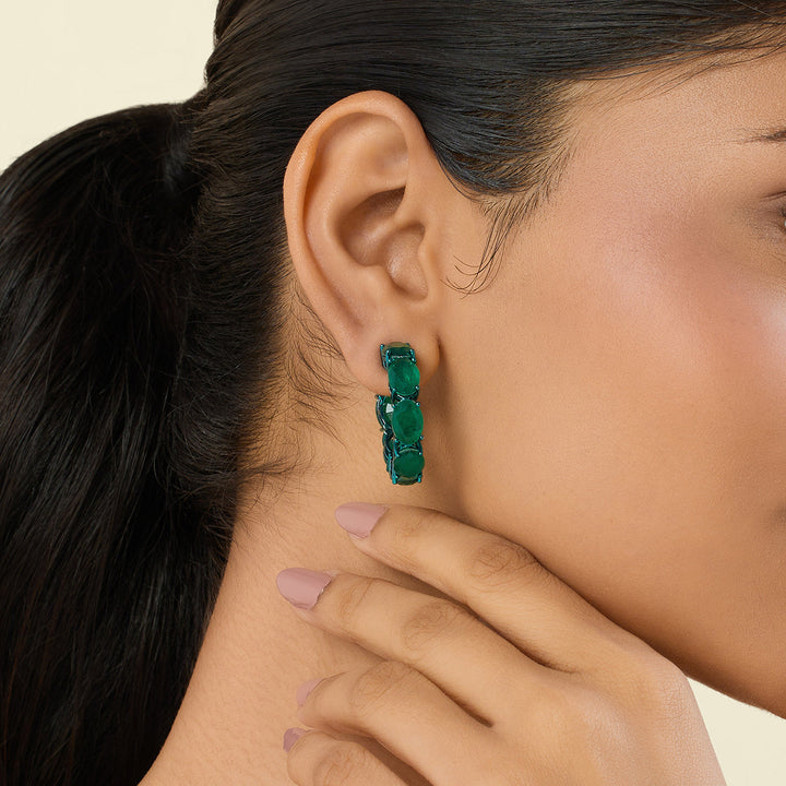 Lunara Emerald Earrings