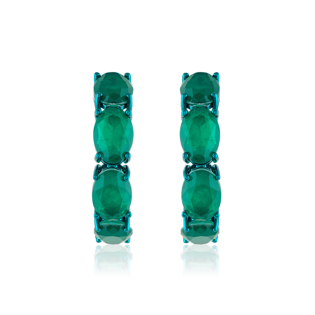 Lunara Emerald Earrings