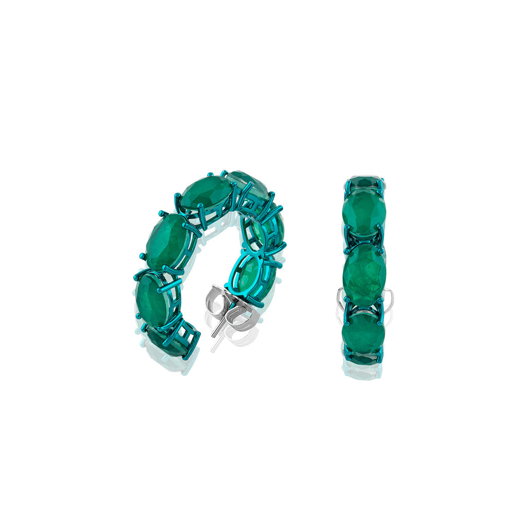 Lunara Emerald Earrings