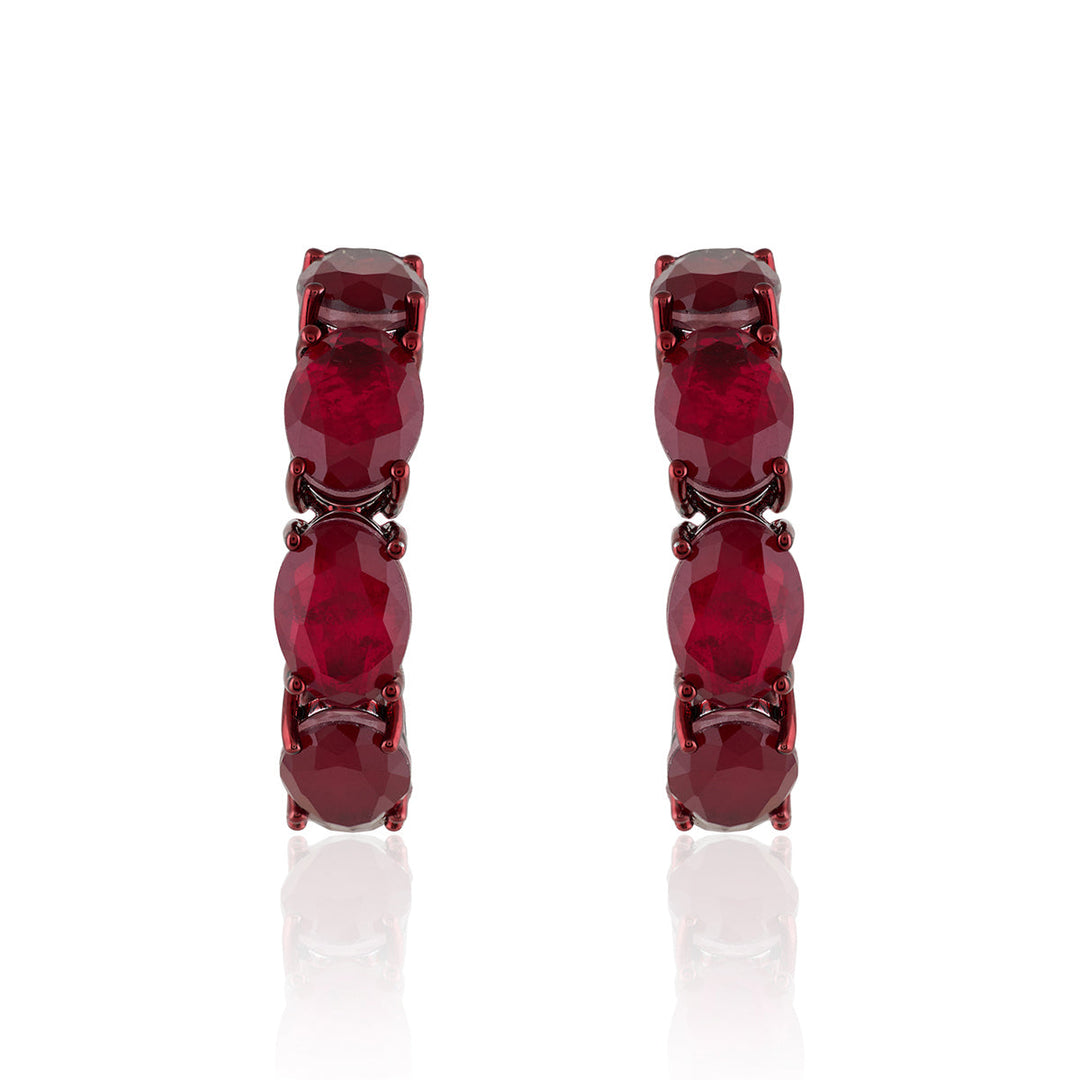 Marquise Ruby Earrings