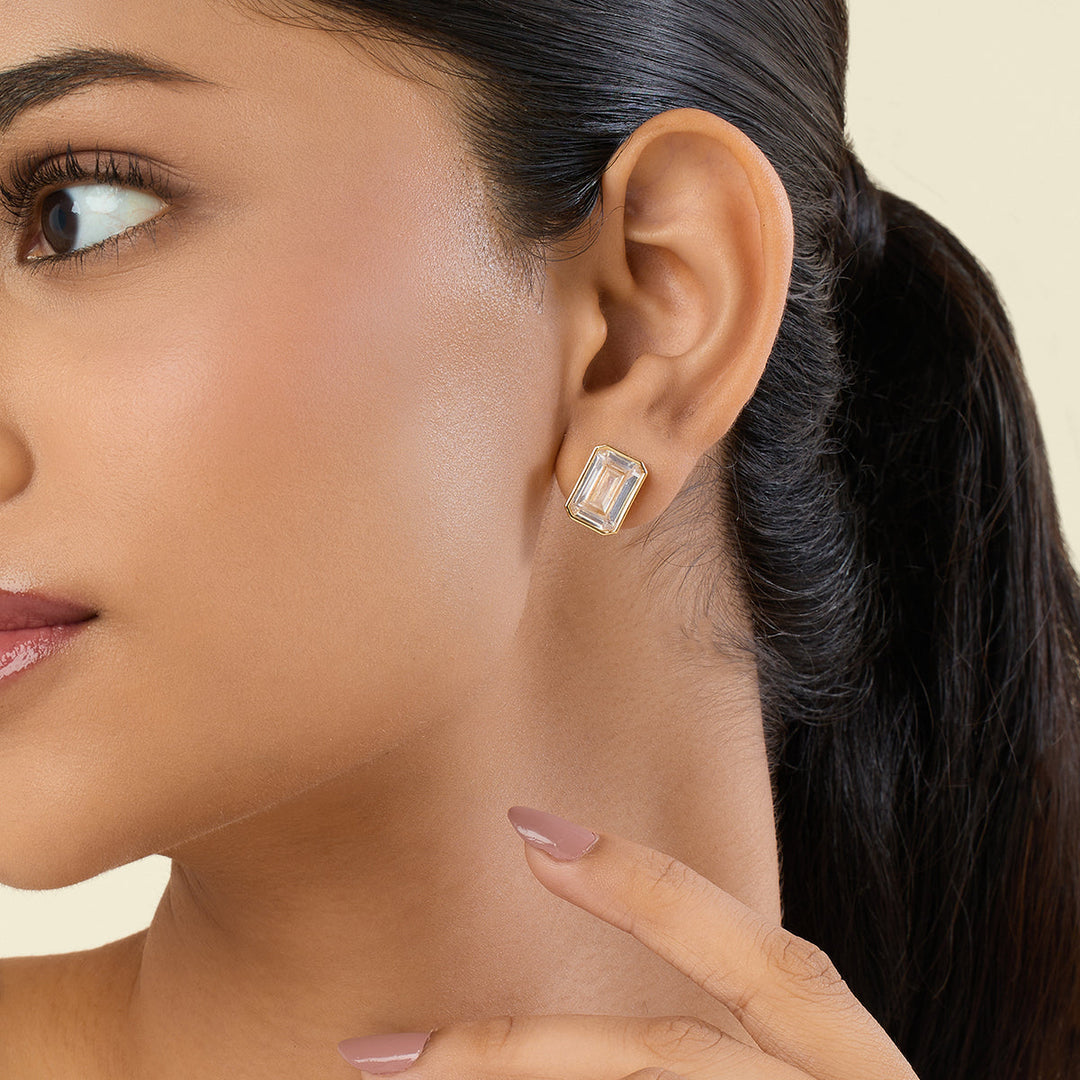 Valencia Opaline Stud Earrings